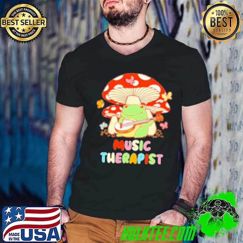 Music Therapist Therapy Design Cottage Core Cartoon Shirt