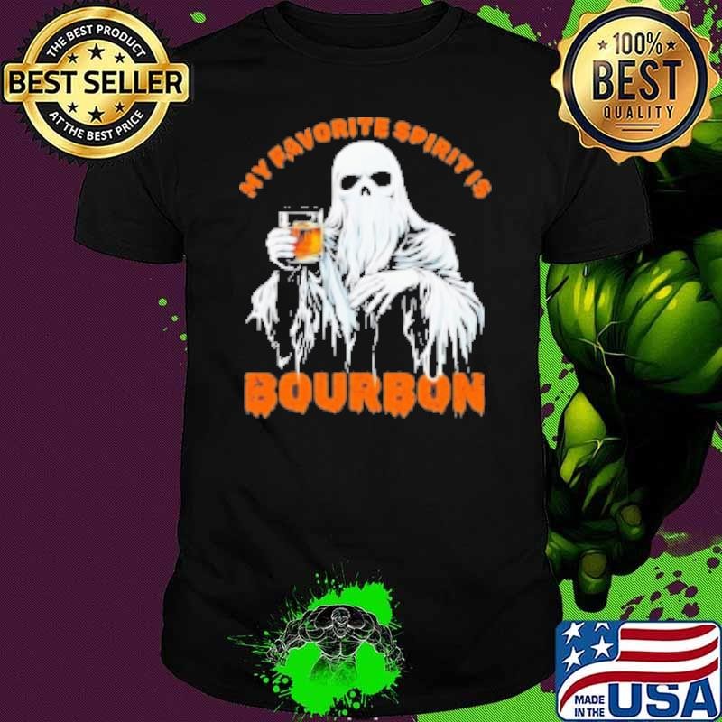 My Favorite Spirit Is Bourbon Halloween Ghost Costume Shirt