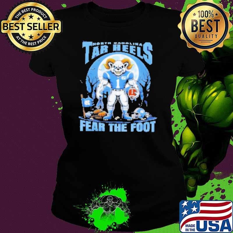 North Carolina Tar Heels Football Fear The Foot Halloween Shirt