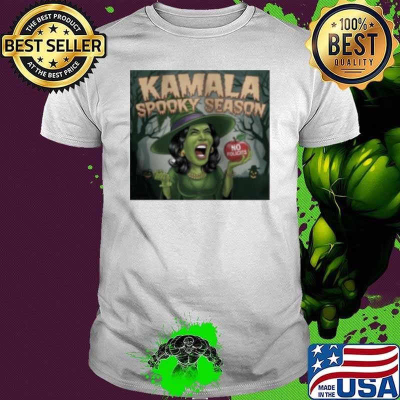 Original Anti Kamala Spooky Halloween No Politics Poster TShirt