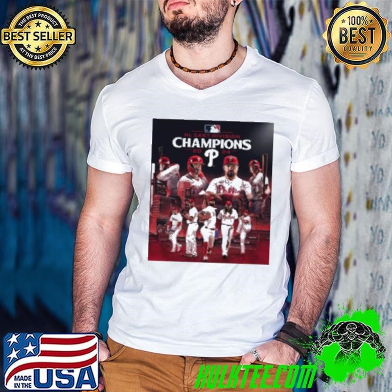 Original Nl East Division Champions 2024 Philadelphia Phillies Poster Guys V Neck