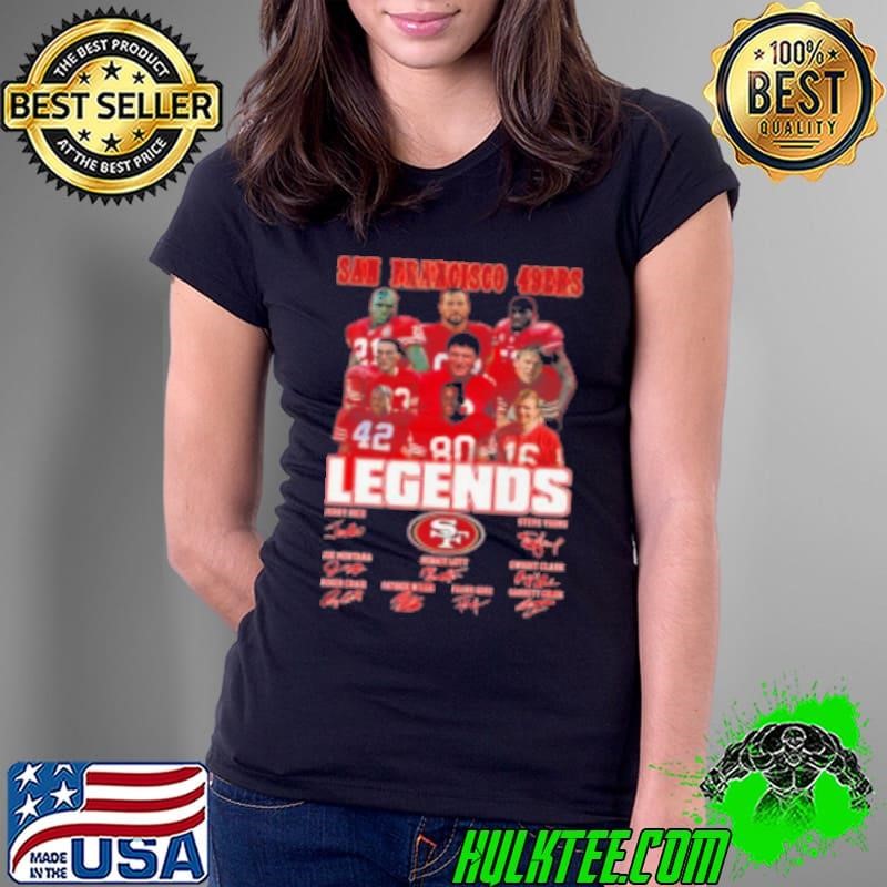 Original San Francisco 49ers Legends 2024 Signatures Ladies Tee