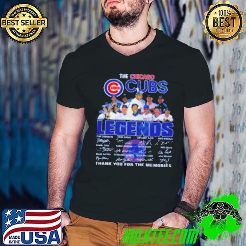 Original The Chicago Cubs Walking Abbey Road Legends Thank You For The Memories Signatures Shirt