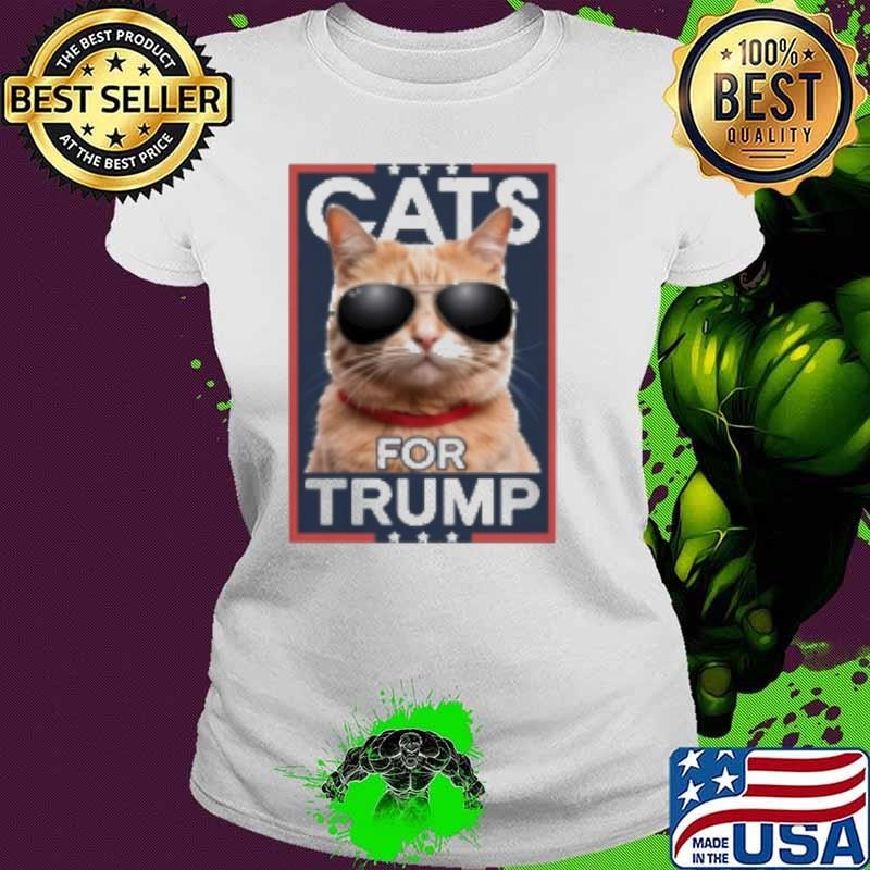 Original They're Eating The Pets Cats For Trump Shirt