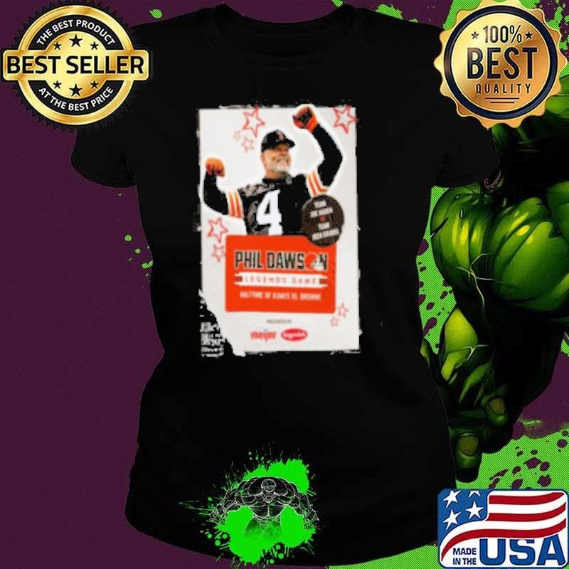 Phil Dawson Poster Team Joe Haden Vs Team Josh Cribbs Legends Game Halftime Of Giants Vs Browns Shirt