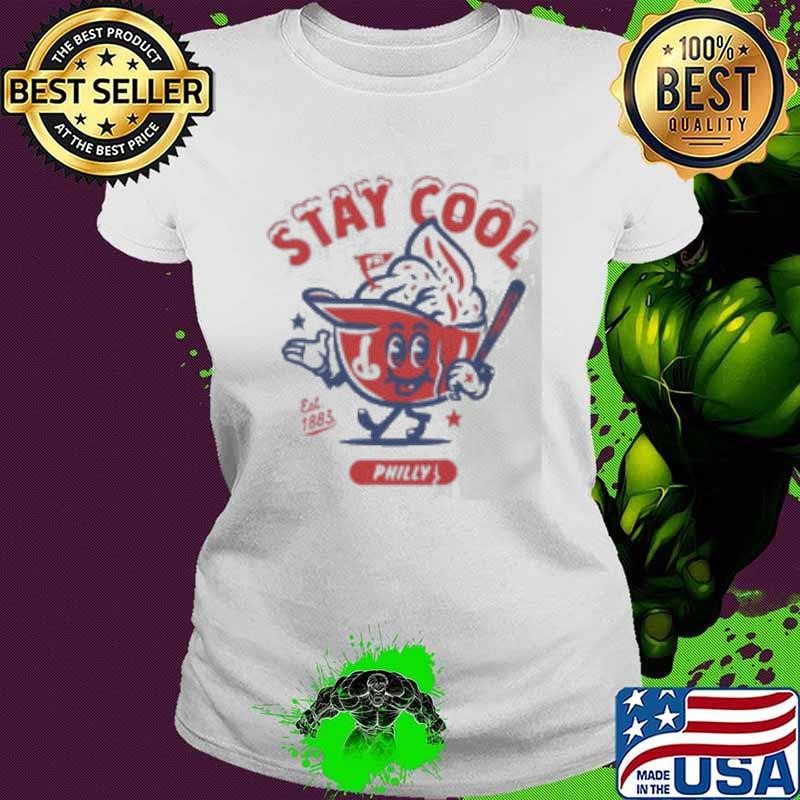 Philadelphia Phillies stay cool est 1883 ice cream helmet shirt