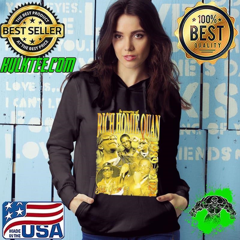 RIP Rich homie quan Vintage 1989 2024 American Rapper Hoodie