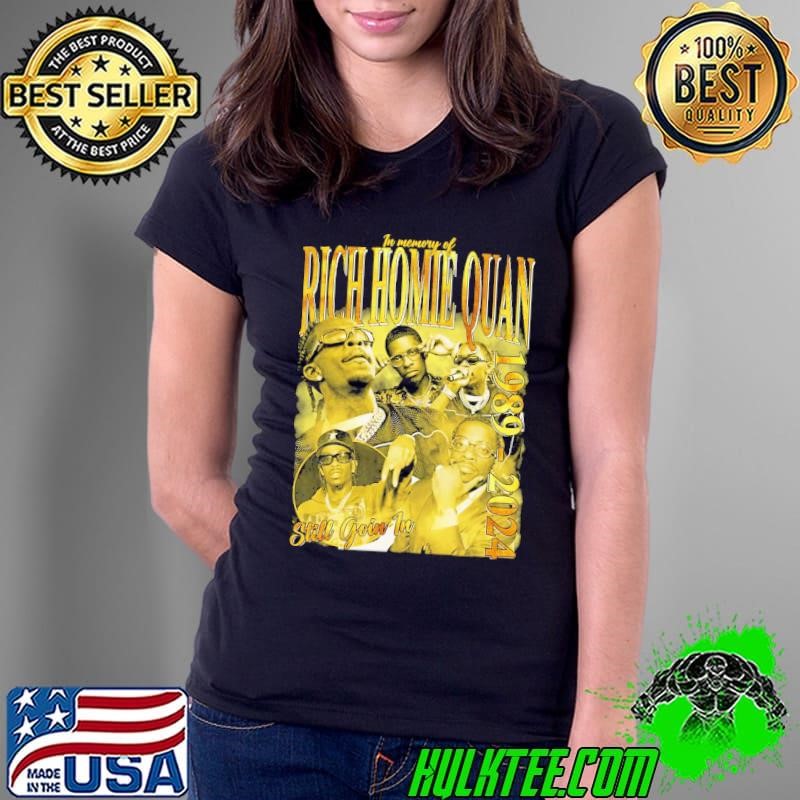 RIP Rich homie quan Vintage 1989 2024 American Rapper Ladies Tee
