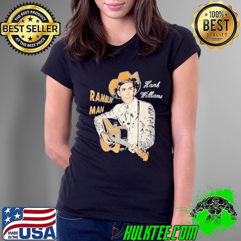 Ramblin man hank williams country music shirt