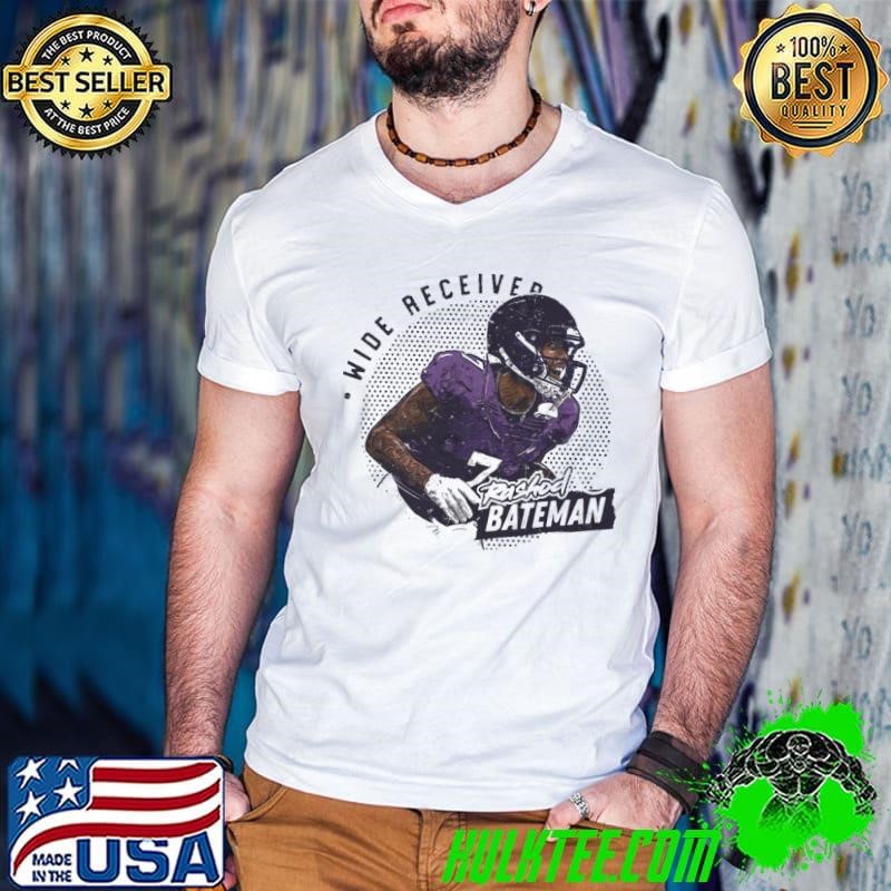 Rashod Bateman American football wide receiver Baltimore Dots T-Shirt