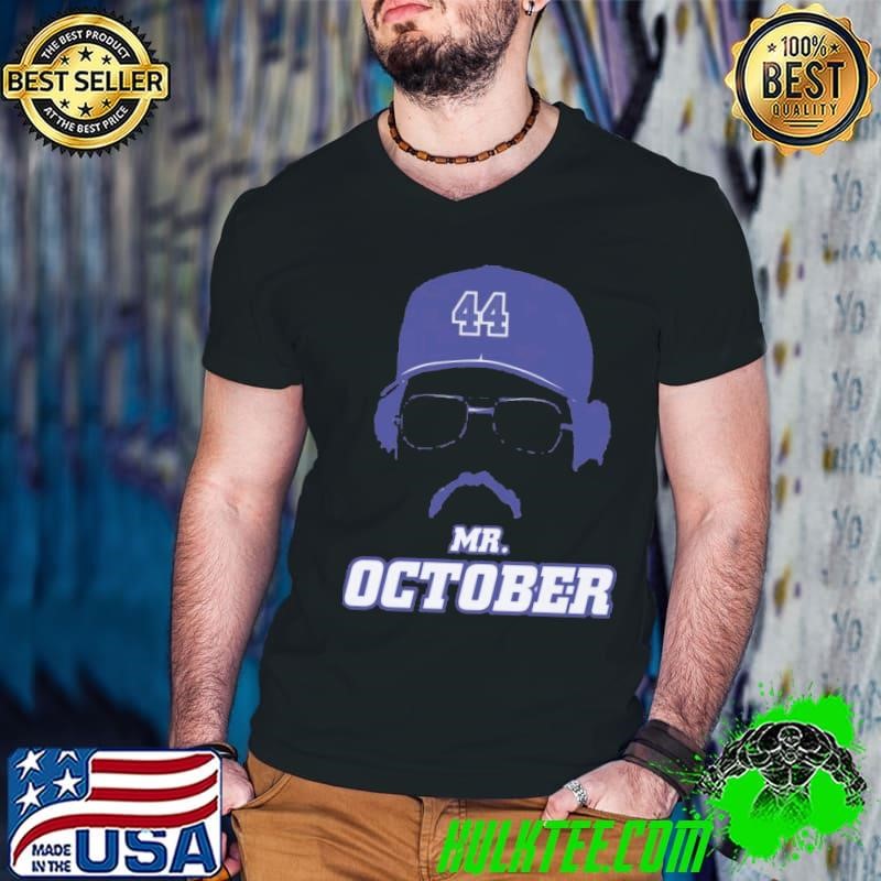 Reggie Jackson New York Y Silhouette American baseball right fielder T-Shirt
