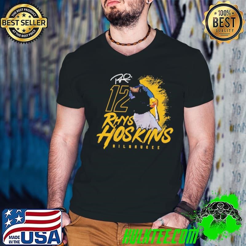 Rhys Hoskins Milwaukee Dissolve American baseball first baseman T-Shirt