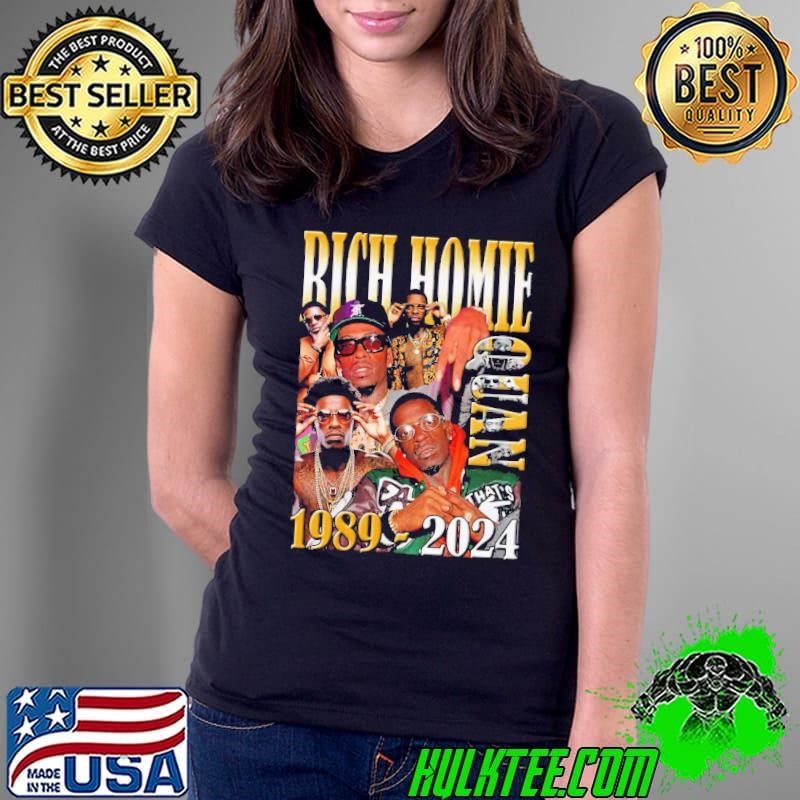Rich homie quan Vintage 1989 2024 American Rapper T-Shirt