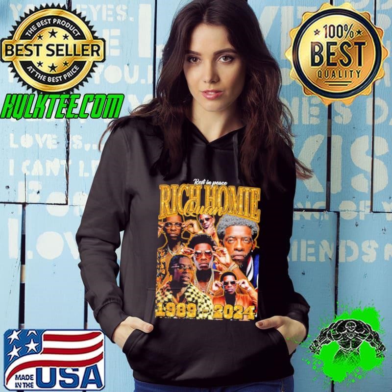 Rich homie quan Vintage 1989 2024 American Rapper RIP Hoodie
