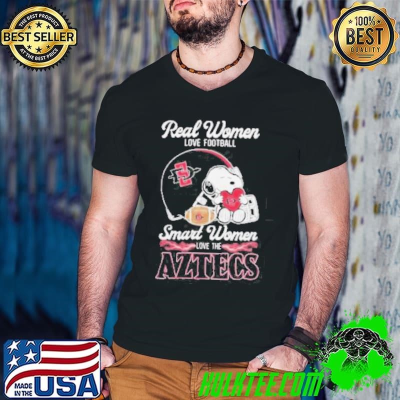 San Diego State Aztecs x Snoopy Real Women Love Football Smart Women Helmet 2024 Shirt