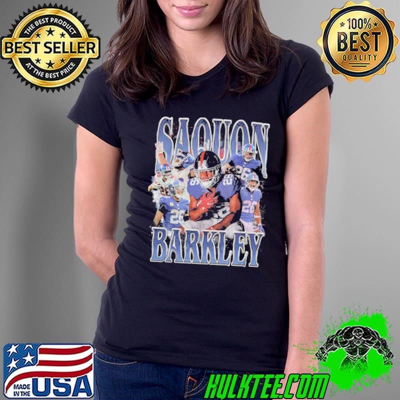 Saquon Barkley American professional football running back New York G Retro Bootleg T-Shirt