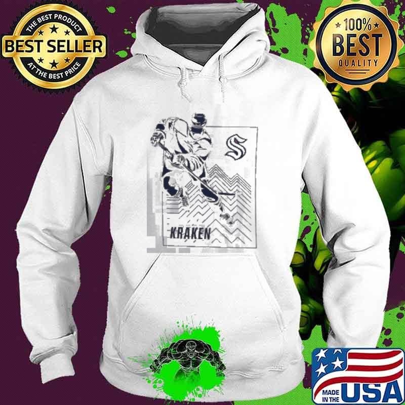 Seattle Kraken Starter Heather Gray Player Grid Hoodie