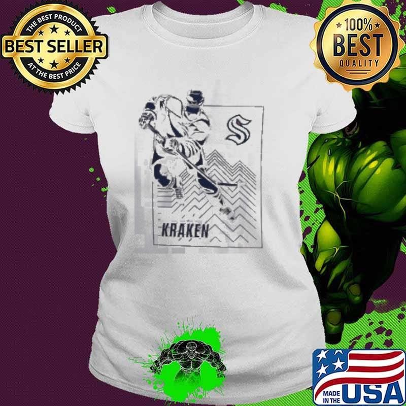 Seattle Kraken Starter Heather Gray Player Grid Ladies tee