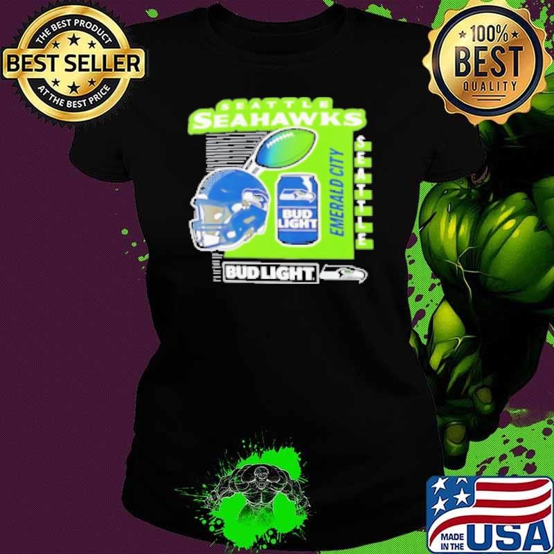Seattle Seahawks Bud Light Emerald City Ladies tee