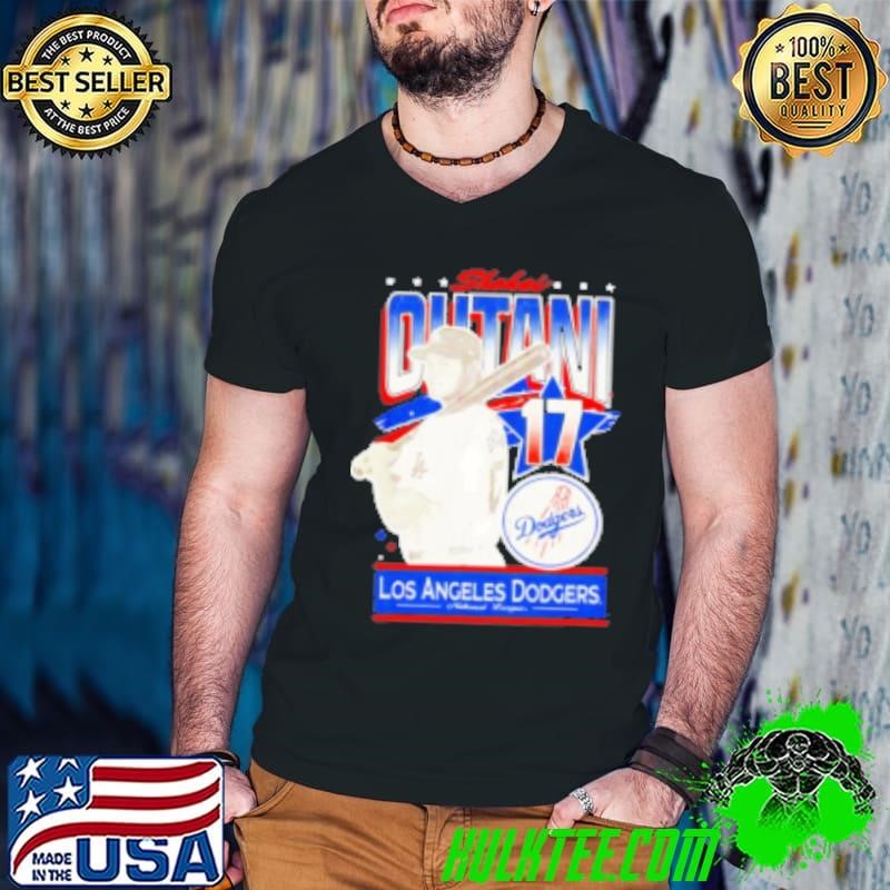 Shohei Ohtani #17 Distressed Los Angeles Dodgers National League Guys V Neck
