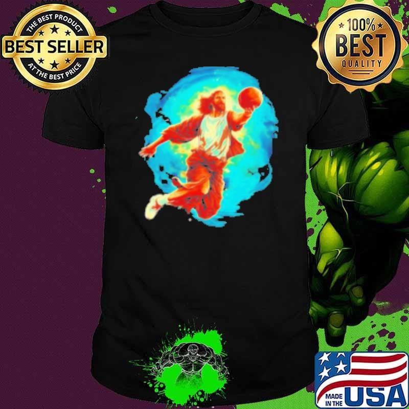 Slam Dunk Jesus Basketball Shirt