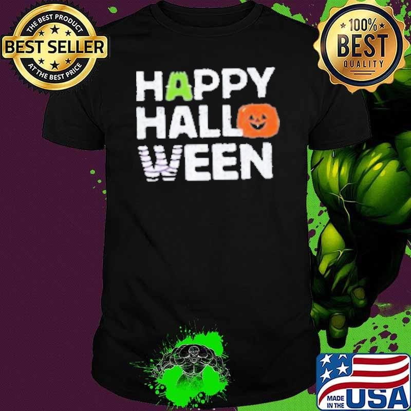 Smiling Pumpkin Happy Halloween Shirt