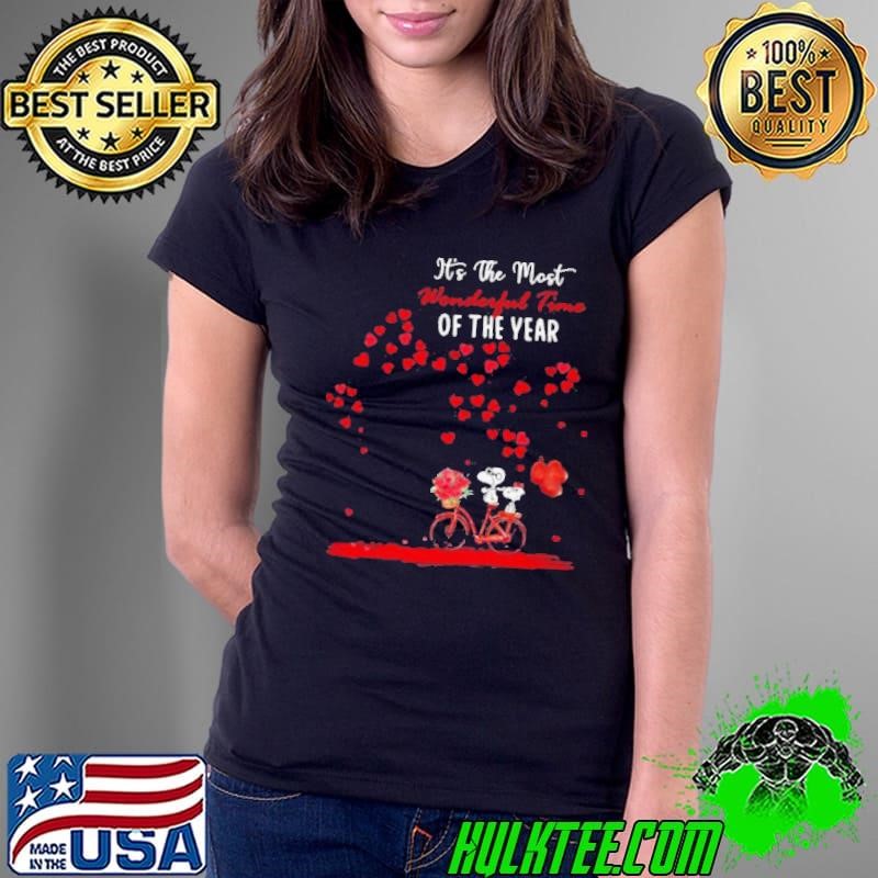 Snoopy And Girlfriend Its The Most Wonderful Time Of The Year Valentines Day shirt