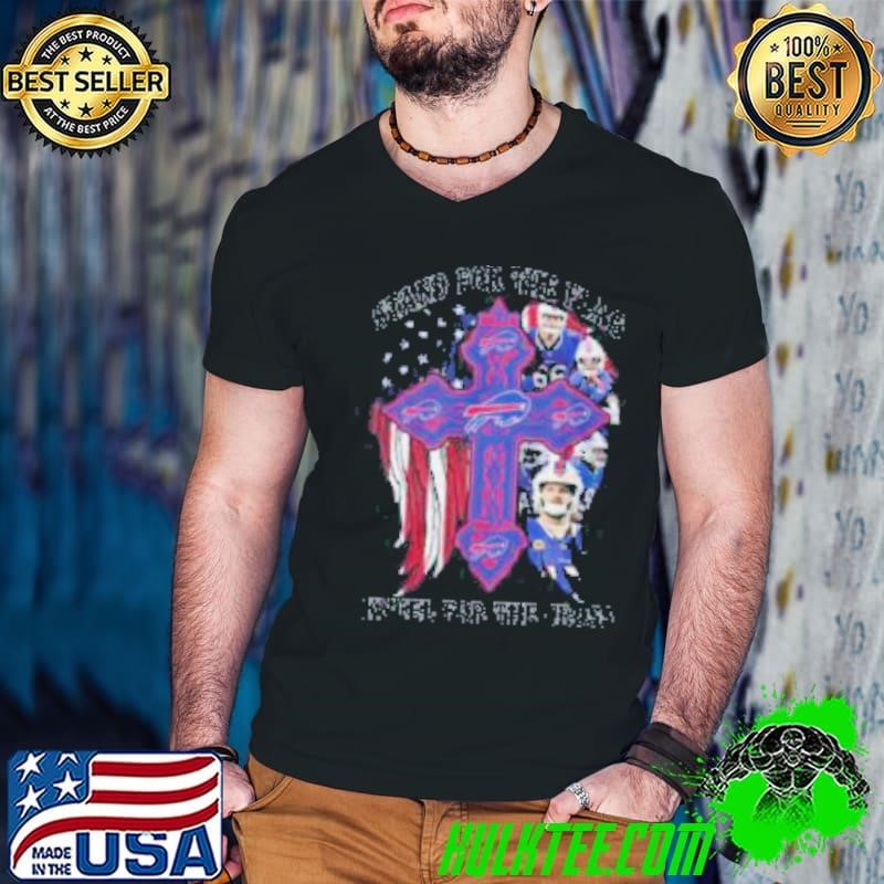 Stand For The Flag Kneel For The Cross Buffalo Bills Guys V Neck