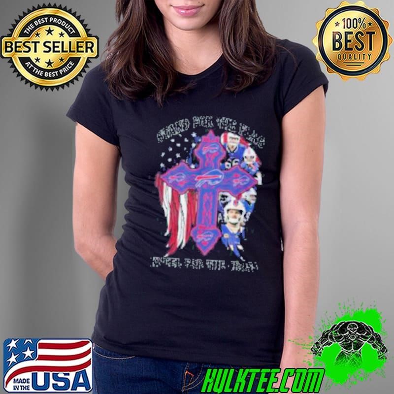 Stand For The Flag Kneel For The Cross Buffalo Bills Ladies Tee
