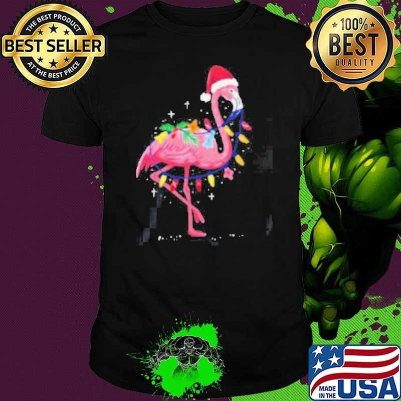 Summer Tropical Flamingo Christmas Shirt