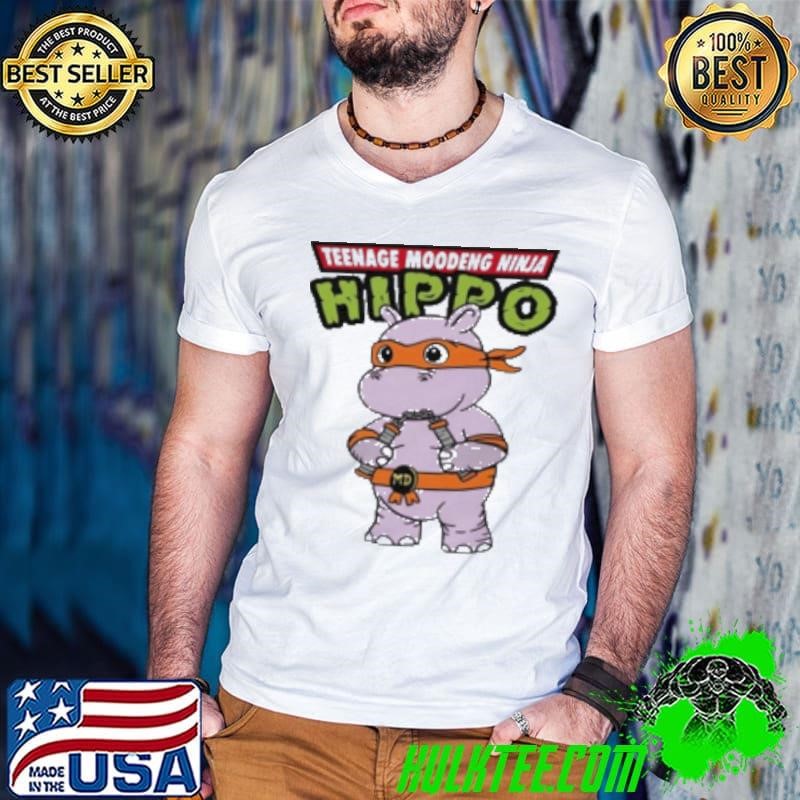 Teenage Moodeng Ninja Hippo TShirt