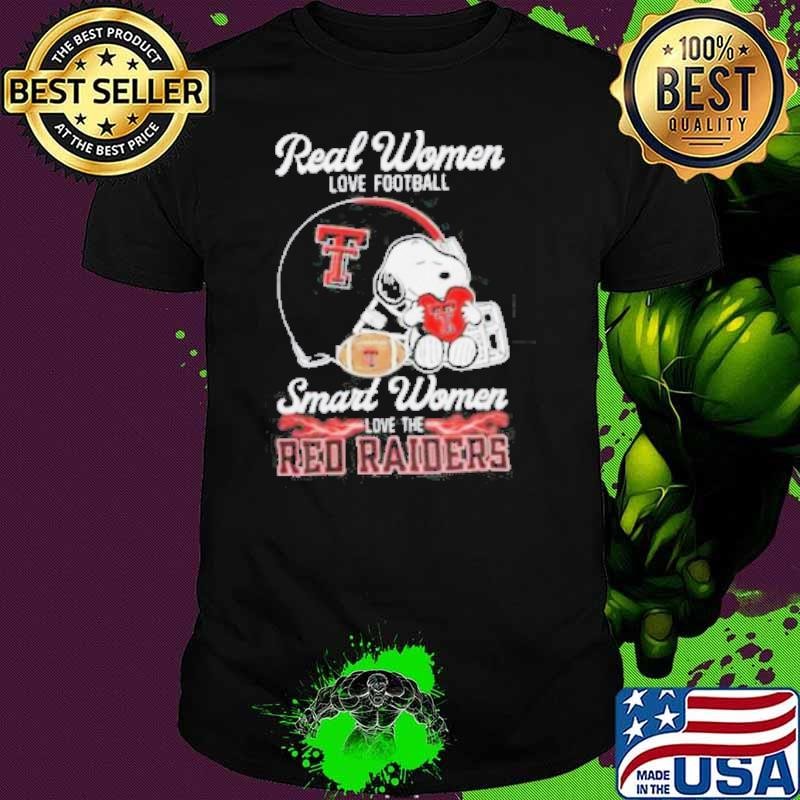 Texas Tech Red Raiders x Snoopy Real Women Love Football Smart Women Helmet 2024 Shirt