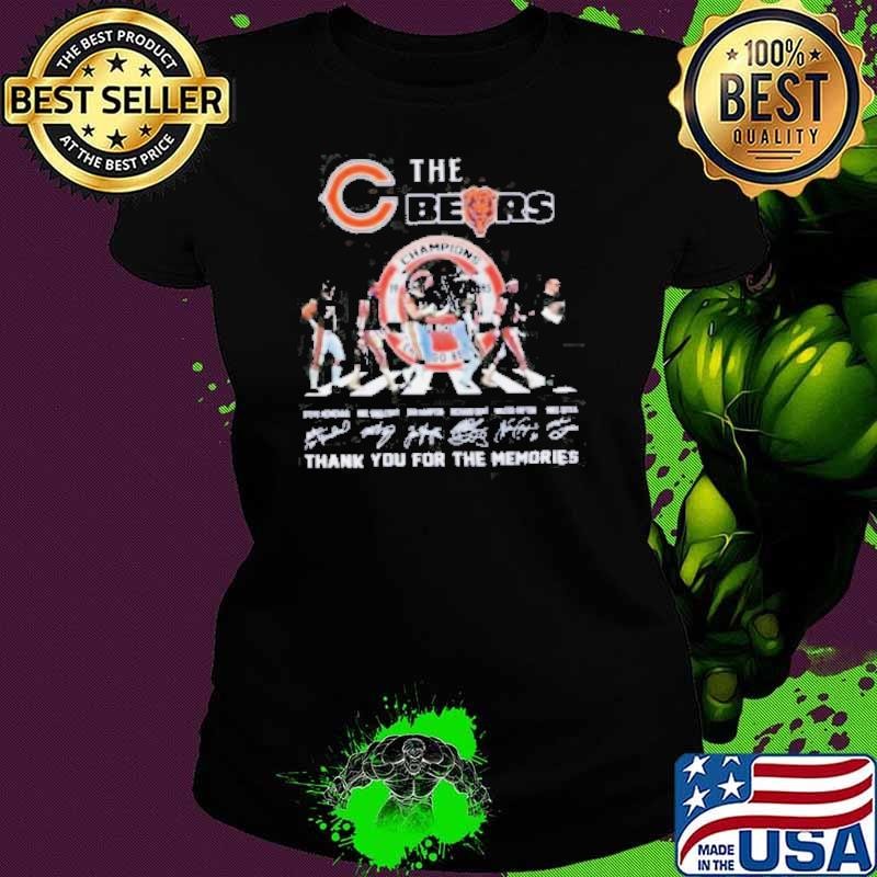 The Chicago Bears Champions Thank You For The Memories Ladies tee The Chicago Bears Champions Thank You For The Memories Ladies tee