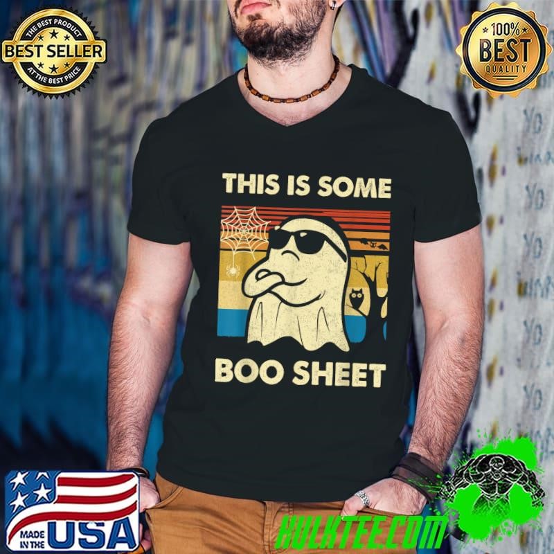 This Is Some Boo Sheet Ghost Retro Halloween T-Shirt