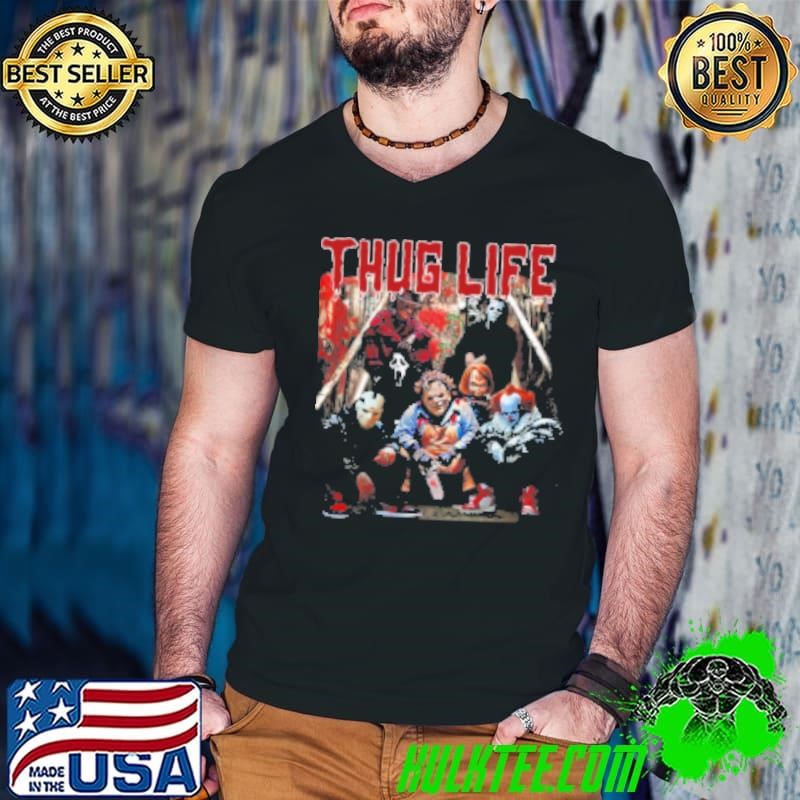 Thug Life Horror Ver 9 Guys V Neck