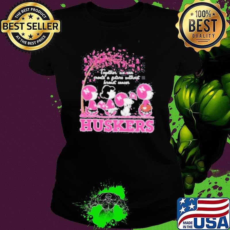 Together We Can Create A Future Without Breast Cancer Snoopy Huskers Shirt