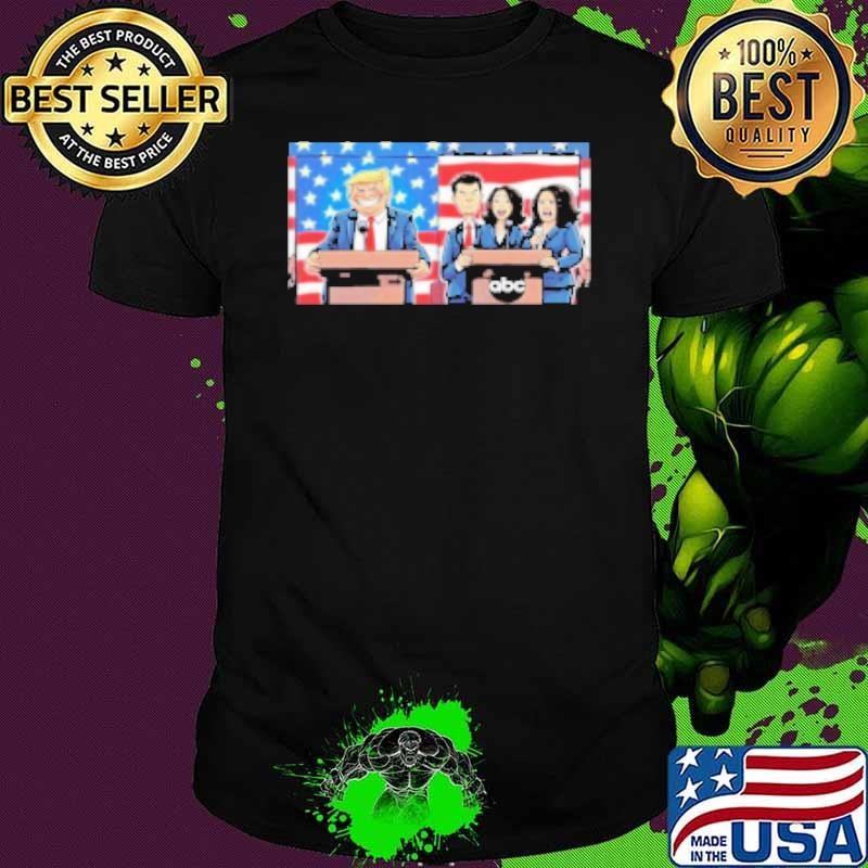 Trump 3 Versus 1 Harris Team Begged Debate 2024 Shirt