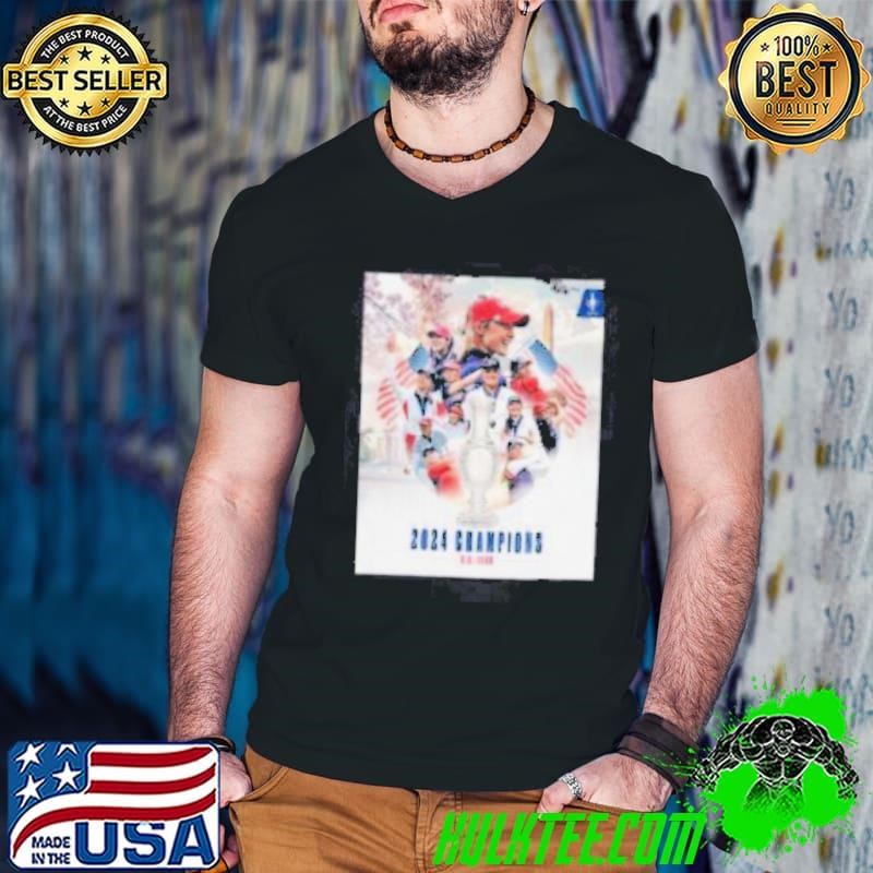 U.S. Team Golf 2024 Champions Trophy poster shirt