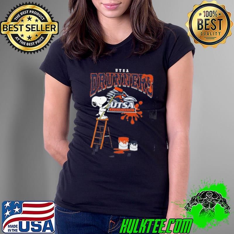 UTSA Roadrunners Snoopy Painting Ladies Tee UTSA Roadrunners Snoopy Painting Ladies Tee