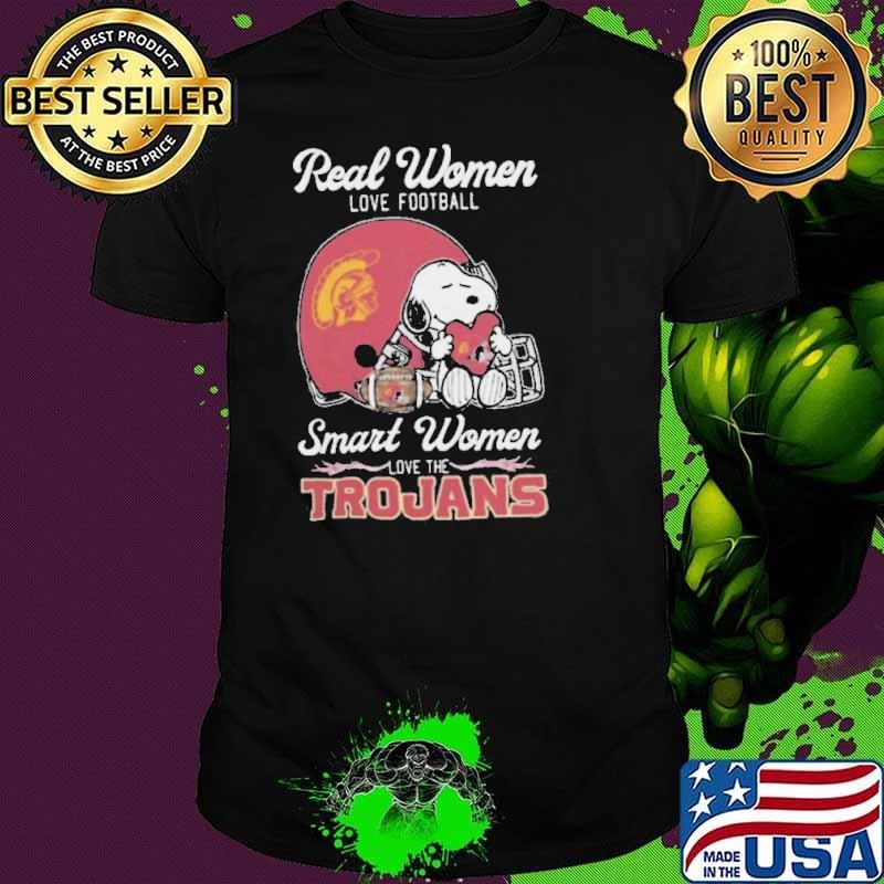 Usc Trojans x Snoopy Real Women Love Football Smart Women Helmet 2024 Shirt