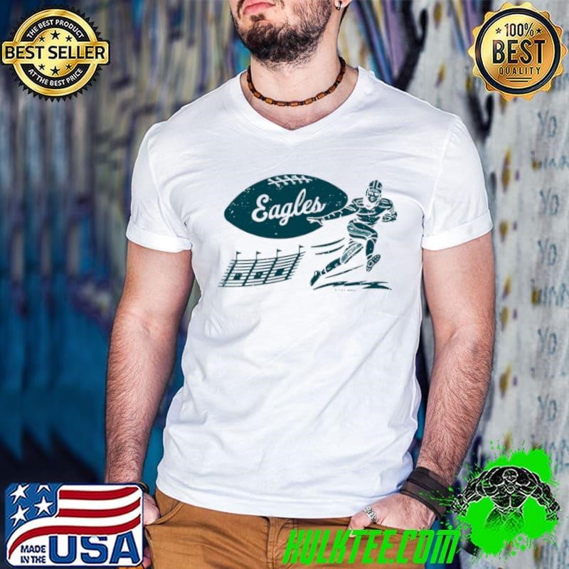 Vintage Football Green Eagles Guys V Neck
