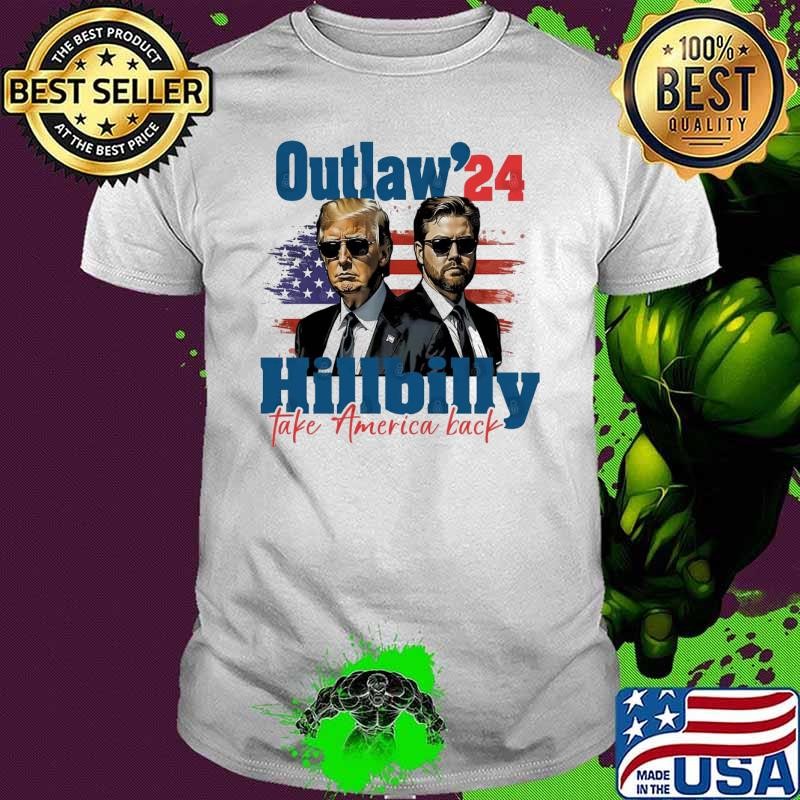 Vintage I'm Voting For The Outlaw And The Hillbilly 2024 Unisex