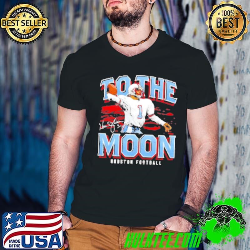 Warren Moon Houston Oilers To The Moon Signature Vintage Shirt