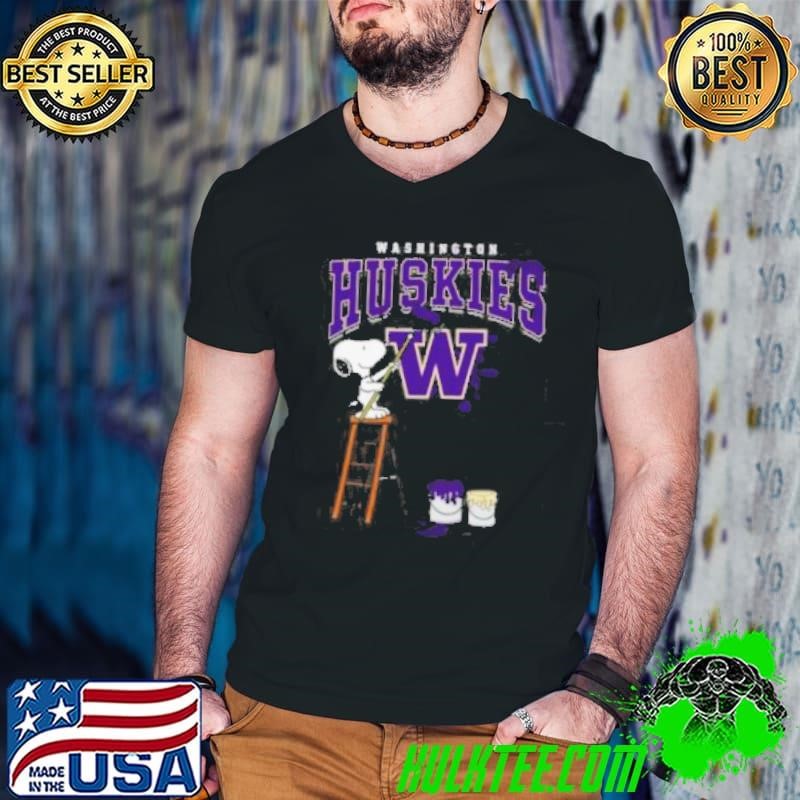 Washington Huskies Snoopy Painting Shirt