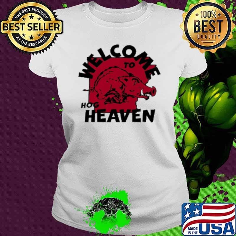 Welcome To Hog Heaven Arkansas Razorbacks Ladies tee