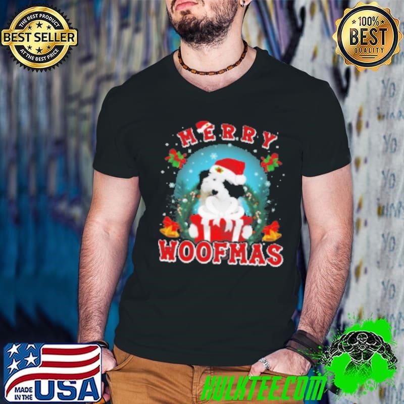 Woof Xmas Sheepadoodle Premium Fit Mens Shirt