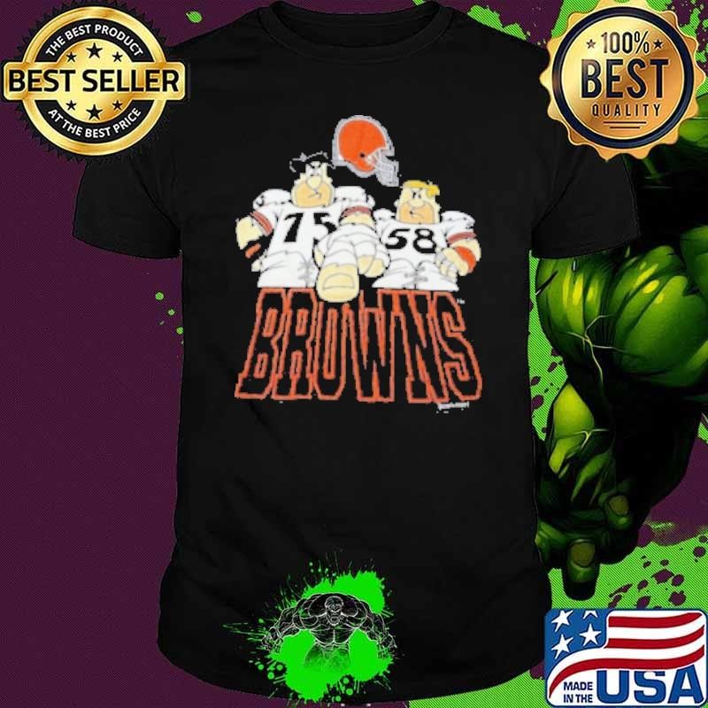 1992 Hanna Barbera The Flintstones Cleveland Browns Shirt