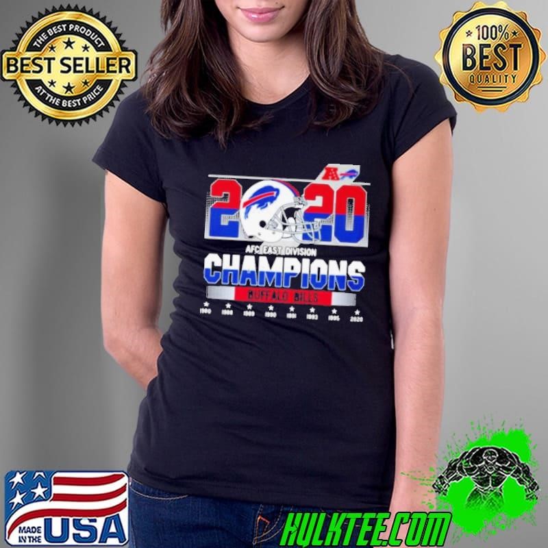 2020 AFC east division Champions Buffalo Bills 1980 2020 Ladies Tee