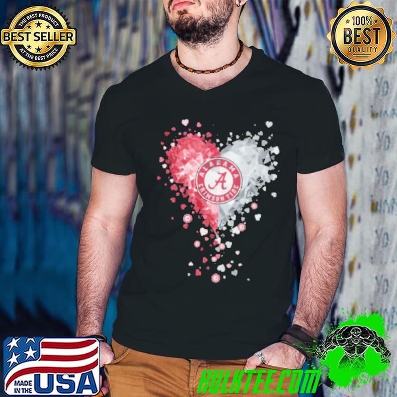 Alabama Crimson Tide Crystal Heart Shirt