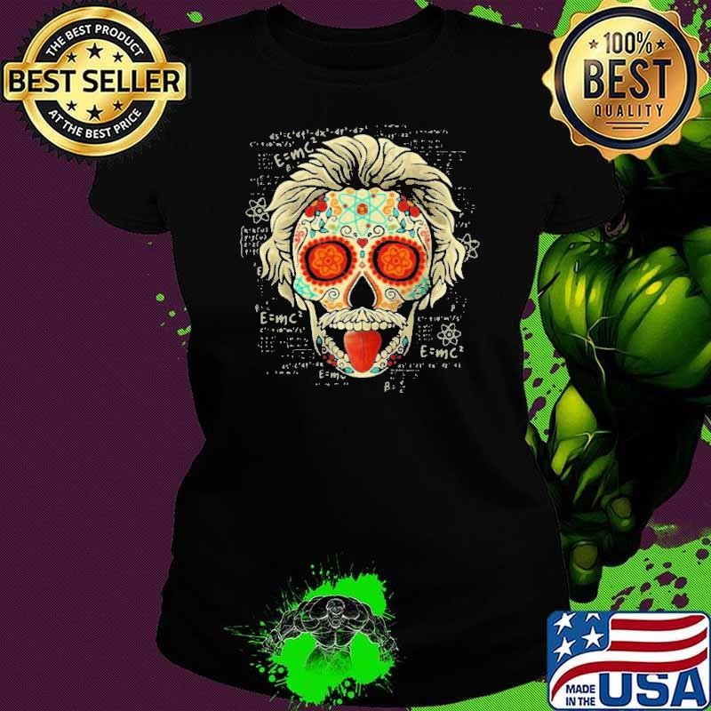 Albert Einstein Skull Ladies tee